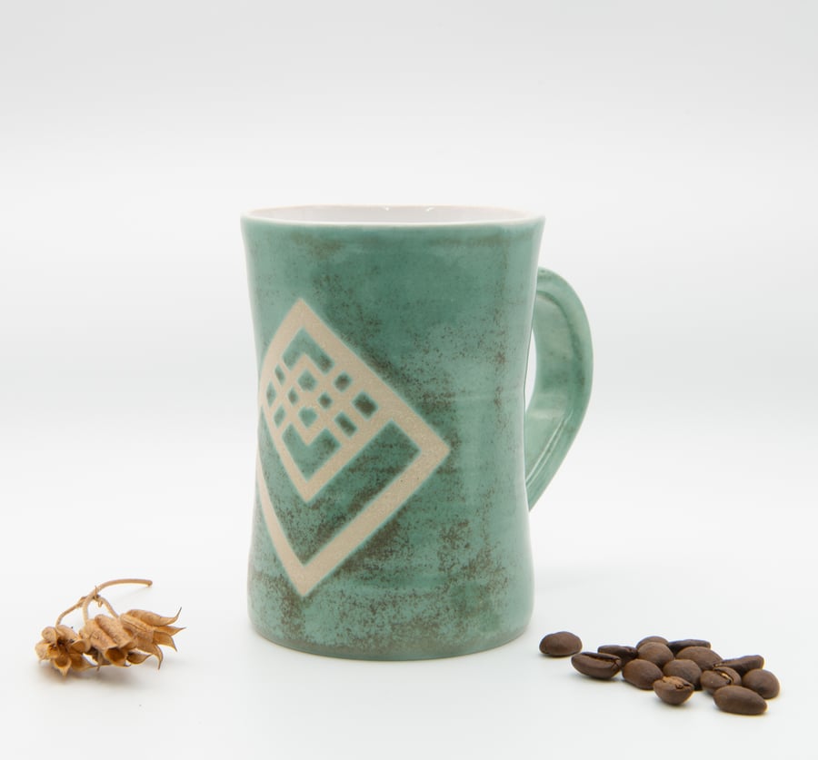 Art Deco 1 Mug - Handmade Ceramic Stoneware