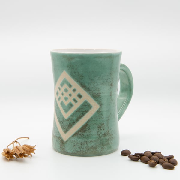 Art Deco 1 Mug - Handmade Ceramic Stoneware