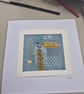 Hand painted abstract water colour card - Image 2