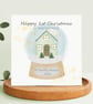 Personalised New Home Christmas Card,1st Christmas in new home - Image 2