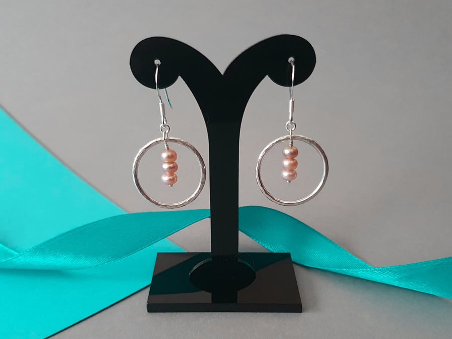 Sustainable pearl earrings on sale