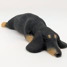 Mini Dachshund in Splat Pose