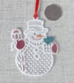 Christmas decoration, snowman decoration, present. - Image 6