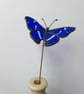 Purple Emporer Hand Crafted Stained Glass Plant Stake Beautiful gift - Image 5