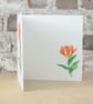 Blank Card Tulip Orange Emperor Floral Card - Image 2