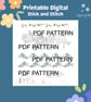 Stick and Stitch Digital Printable PDF Pattern - Image 1
