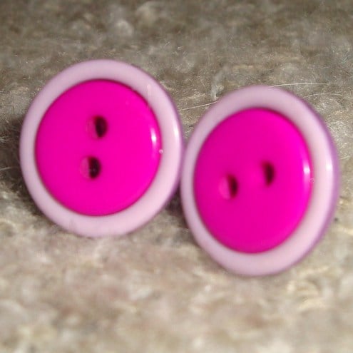Button earrings