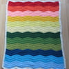 Crochet Chevron-Rainbow Tonal Blanket