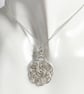 Sterling Silver Chainmaille Medallion Pendant Necklace - Image 9