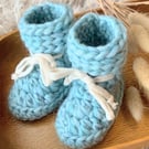 Tootsie Booties Chunky Wool Aquamarine