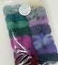 Small Thistle Mohair Wool Yarn Selection Pack for Wet Felting - Image 5