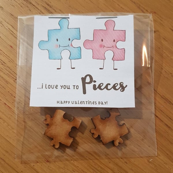 Valentine's Day Love you to Pieces Novelty Gift Jigsaw