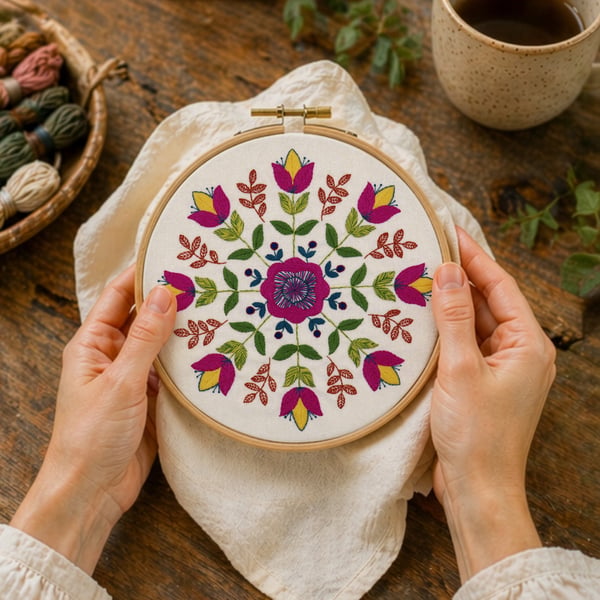Florally Floral Hand Embroidery PDF Pattern