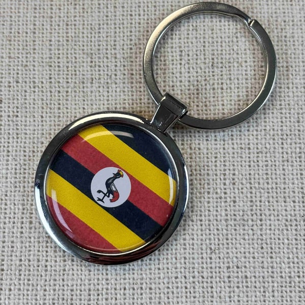 Uganda Flag Keyring