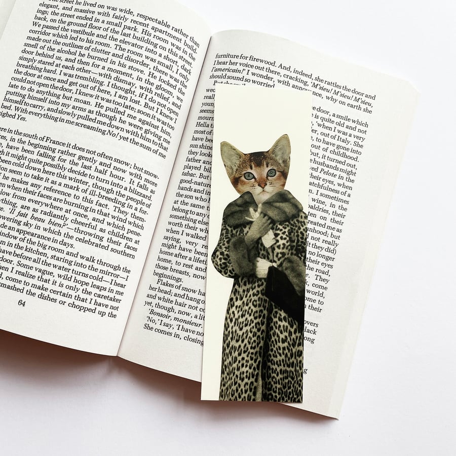 Cat Bookmark - Kitten Dressed as Cat