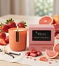 Hand-Poured Fruity Rhuberry Glow Soy Wax Candle - Premium Gift Boxed (300g) 50h - Image 4