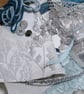 Blue Frost Slow Stitching kit - upcycled and zero waste textiles  - Image 2