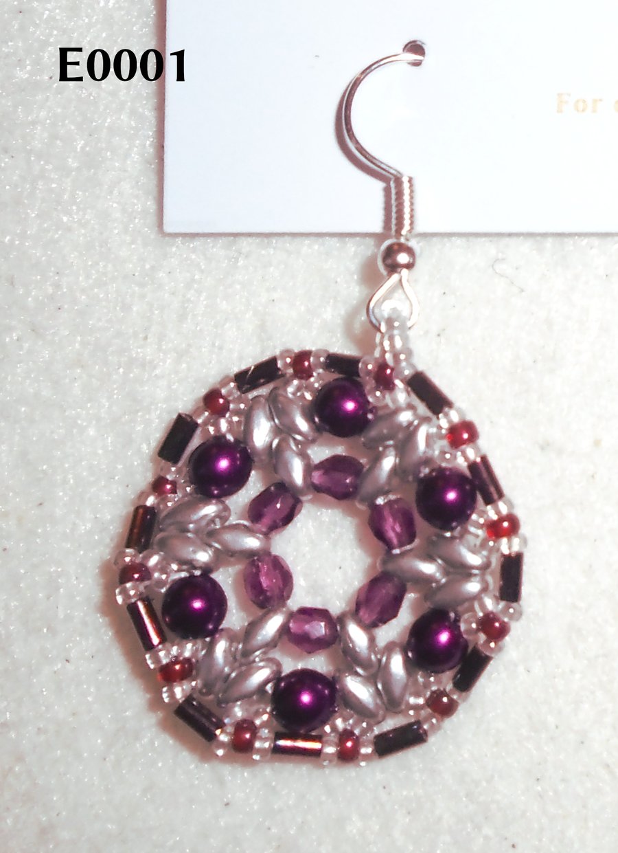 1920s-style bead earrings (customisable)