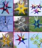 Translucent Gold Fused Glass Stars - Image 3
