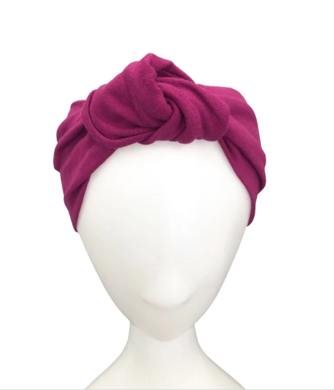 Violet Purple Knot Headband, Women's Headband, Knotted Turban Head wrap