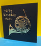 Personalised French Horn Birthday Card - Image 1