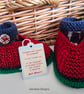 Designer Baby Boy's Hand Knitted Shoes   3 - 6 months size - Image 5