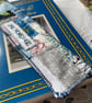 One More Page Bookmark Floral Shabby-Chic Embroidered Patchwork Quilted  - Image 5