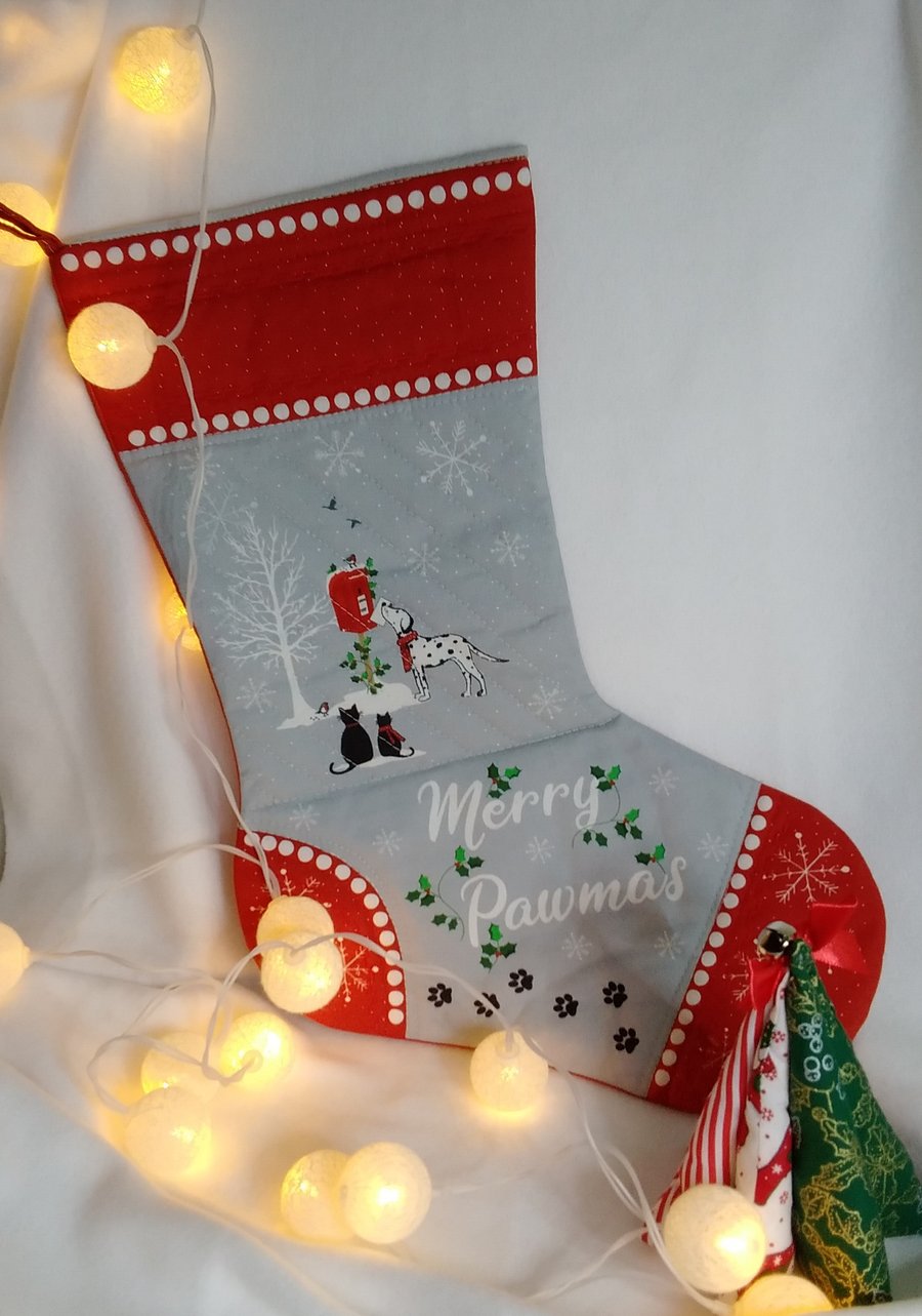 CHRISTMAS STOCKING DALMATIAN 