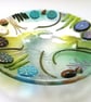 Glass bowl, rock pool bowl, fused glass sea theme, kitchen ornament, beach lover - Image 9