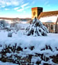 Snowshill St Barnabas Church In The Snow Cotswolds Photograph Print