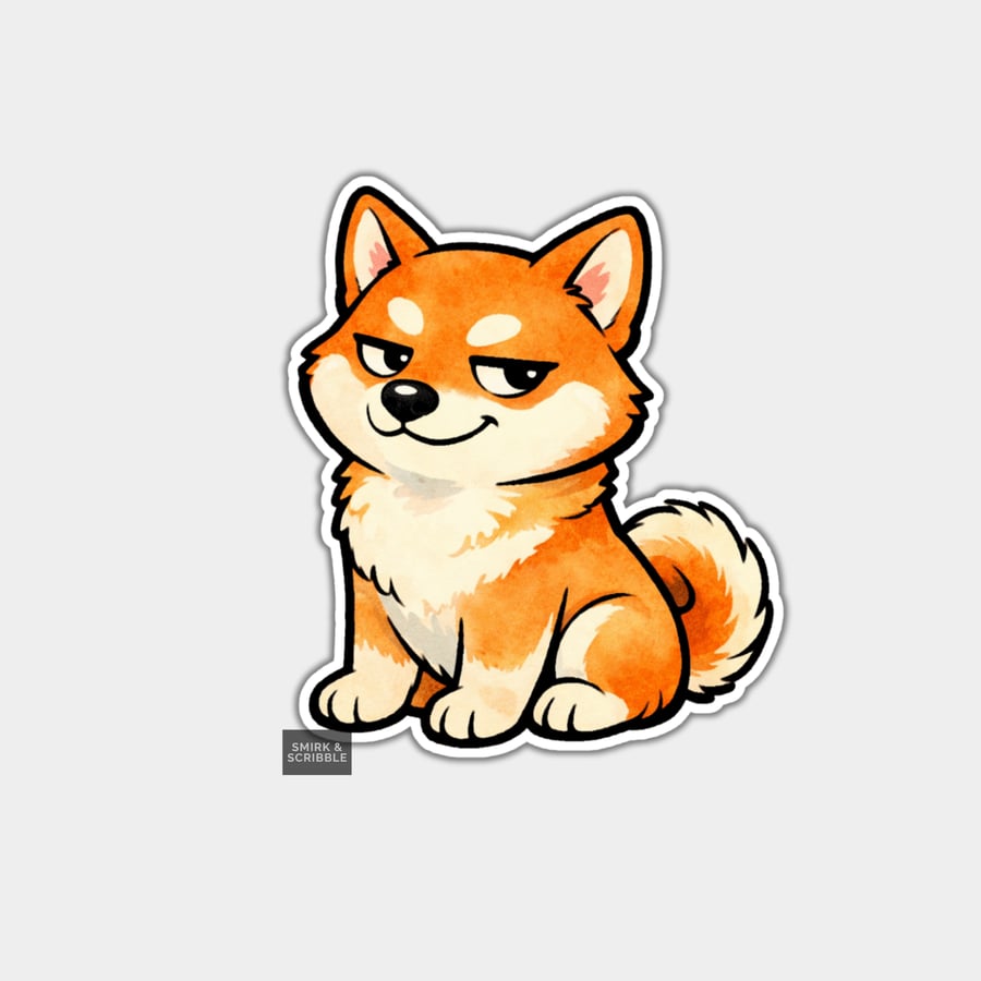Funny Snarky Vinyl Sticker For Adults - Cheeky Dog