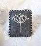 Brooch - Felt and Embroidered Seedhead - Image 1