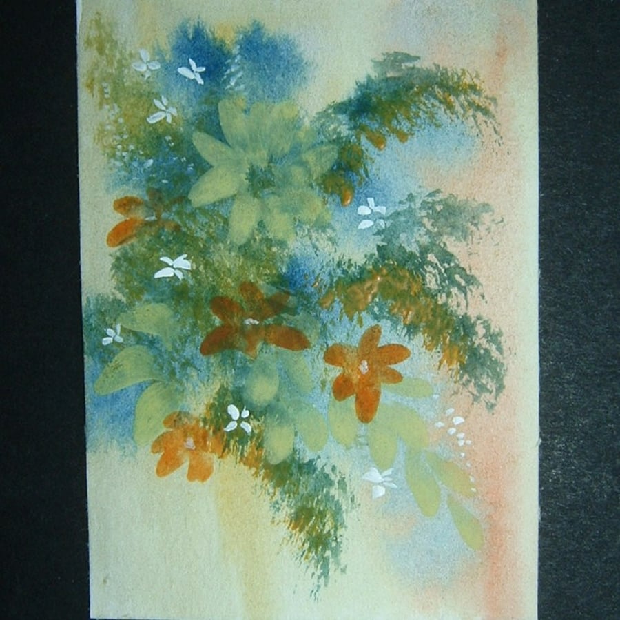 Art painting aceo original paintings flowers ref 259