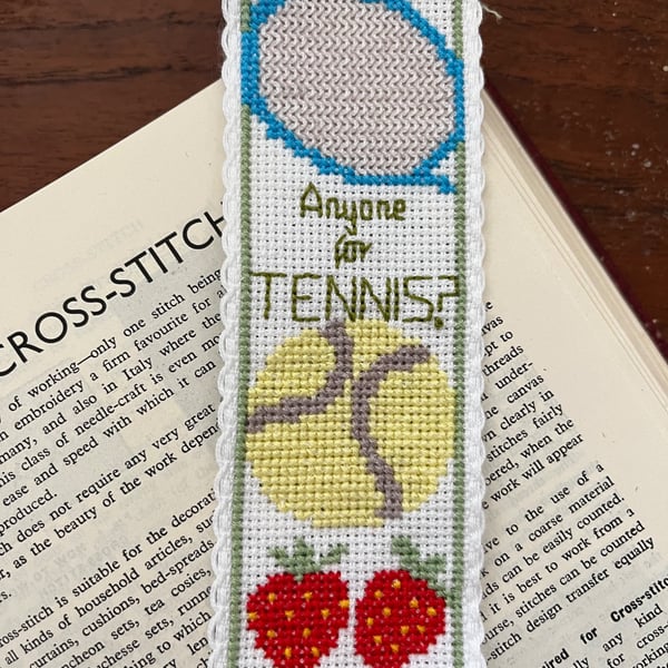 Tennis Bookmark Counted Cross Stitch Kit