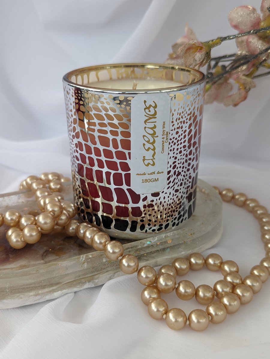 Luxury Coconut and Soy Wax "Elegance" Candle