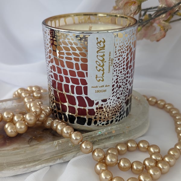 Luxury Coconut and Soy Wax "Elegance" Candle