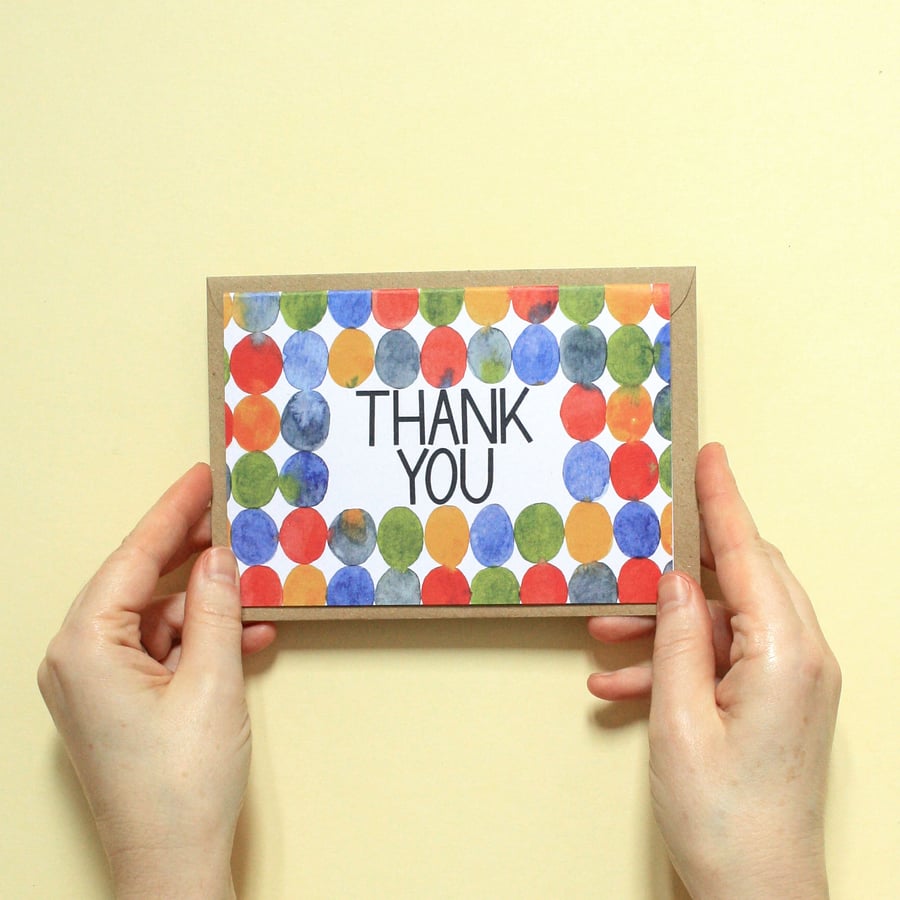 Spotty Thank You Card