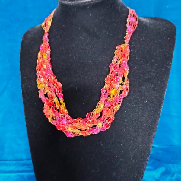 Crocheted necklace