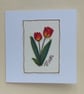 Embroidered Tulips Mother's Day Card - Image 3