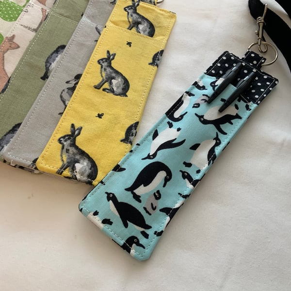 Lanyard Pen Holder, Fabric Pen Holder, Teachers Gift, Office Gift
