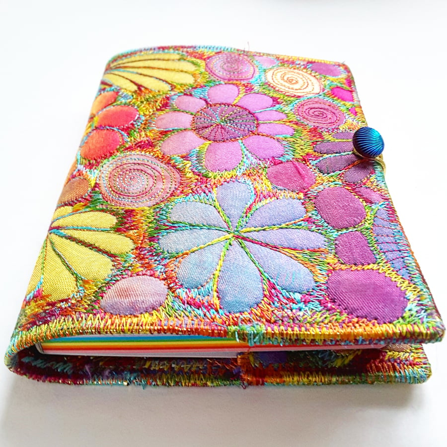 Stitched Silk Notebook Cover 