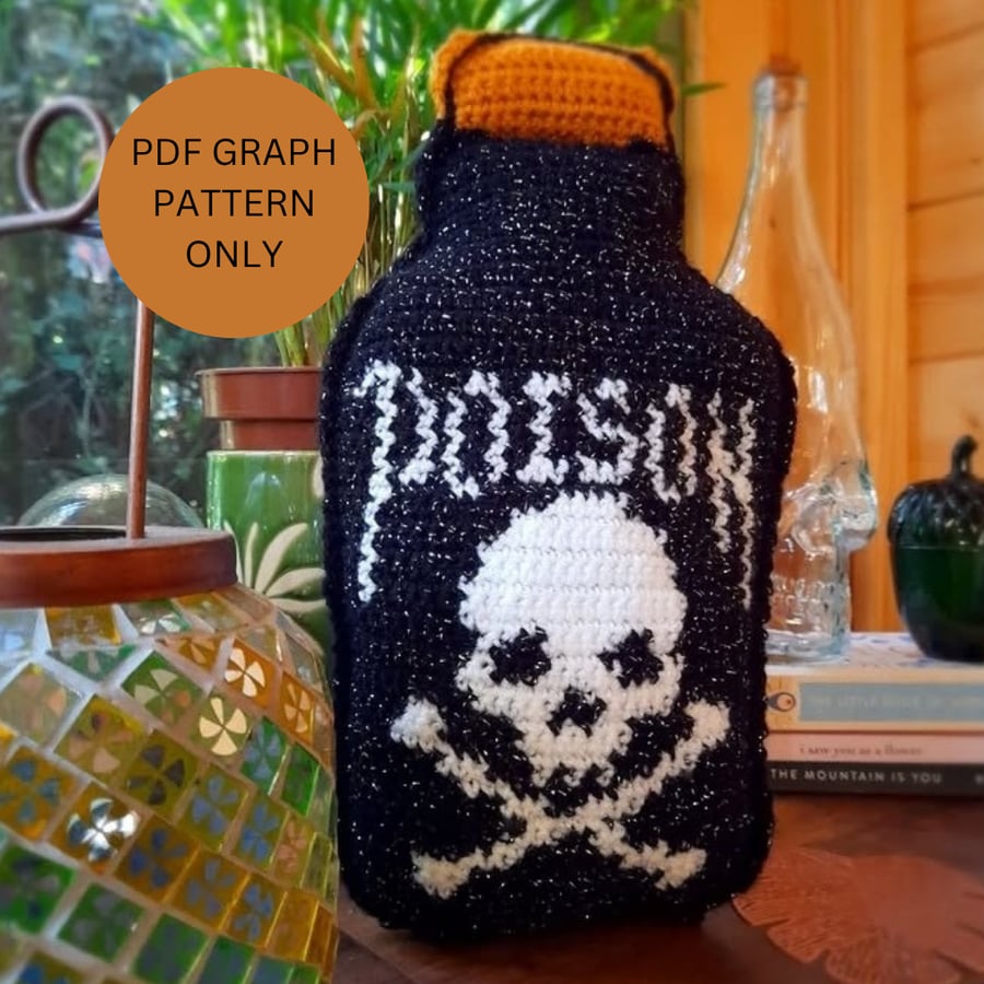 Poison Bottle crochet pattern only 