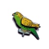Wonderful Retro Green & Yellow Budgie Brooch by EllyMental