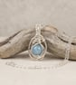 Wire Work Aquamarine Necklace