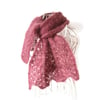 Dusky pink mohair lace scarf, half price