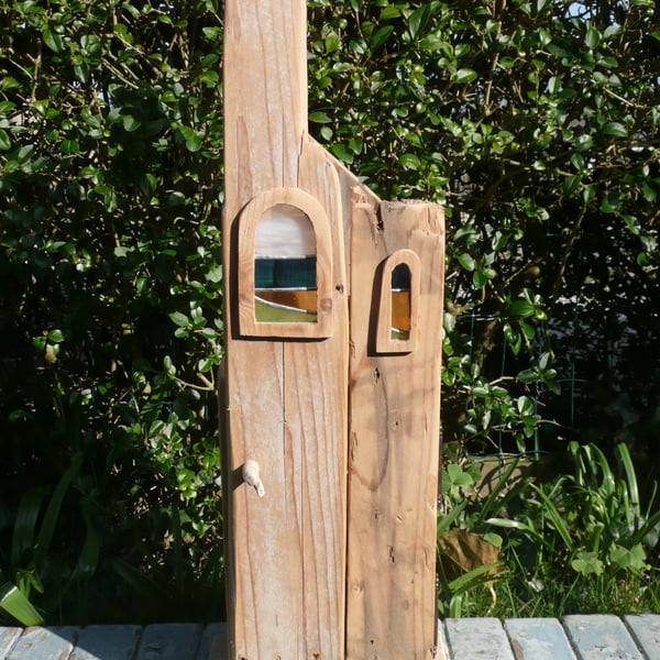 ILLUMINATED DRIFTWOOD CUPBOARD