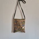 41.SUMMER SECONDS. Handwoven Bag With Felted Design.  PVC Top Layer.