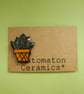 Small ceramic succulent pin badge - Image 1