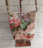 Scrappy patchwork crossbody bag, dog walking bag, patchwork, vintage rose fabric - Image 4