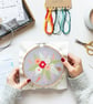 Floral Embroidery Kit, Needlepoint Kit, Craft Kit - Image 7
